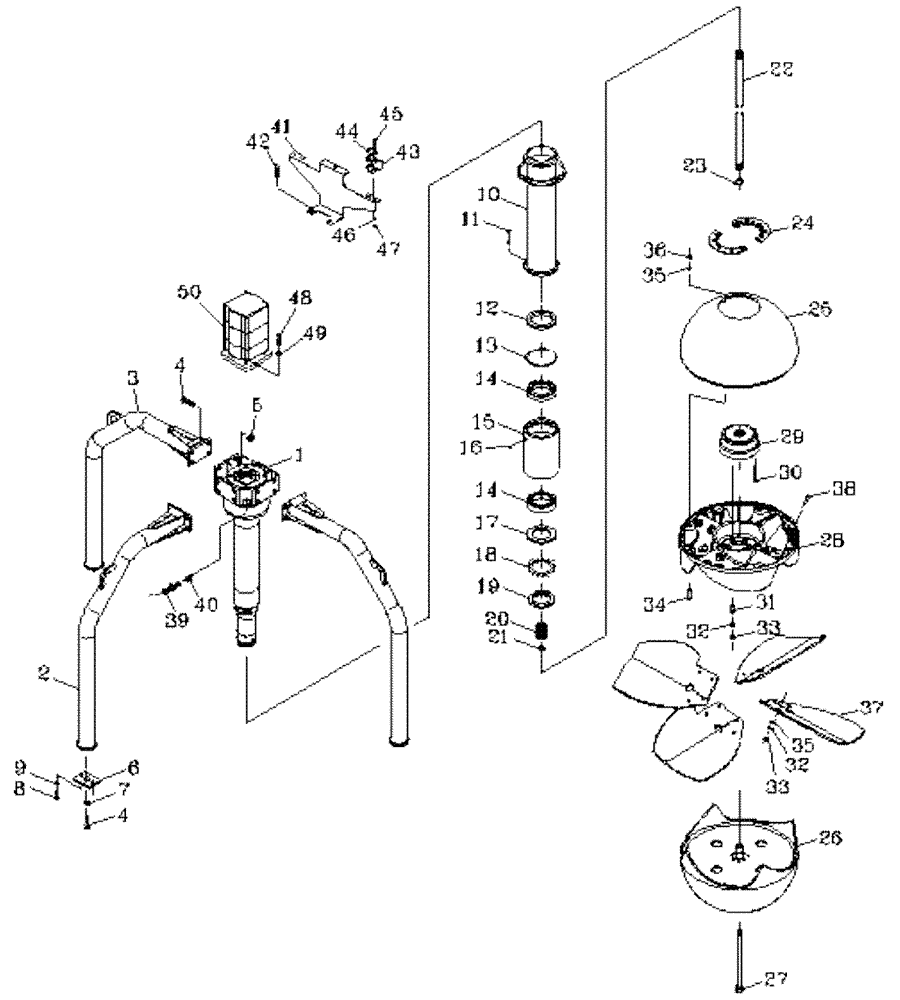 Схема запчастей Case IH 7700 - (A07[04]) - PRIMARY EXTRACTOR FAN Mainframe & Functioning Components