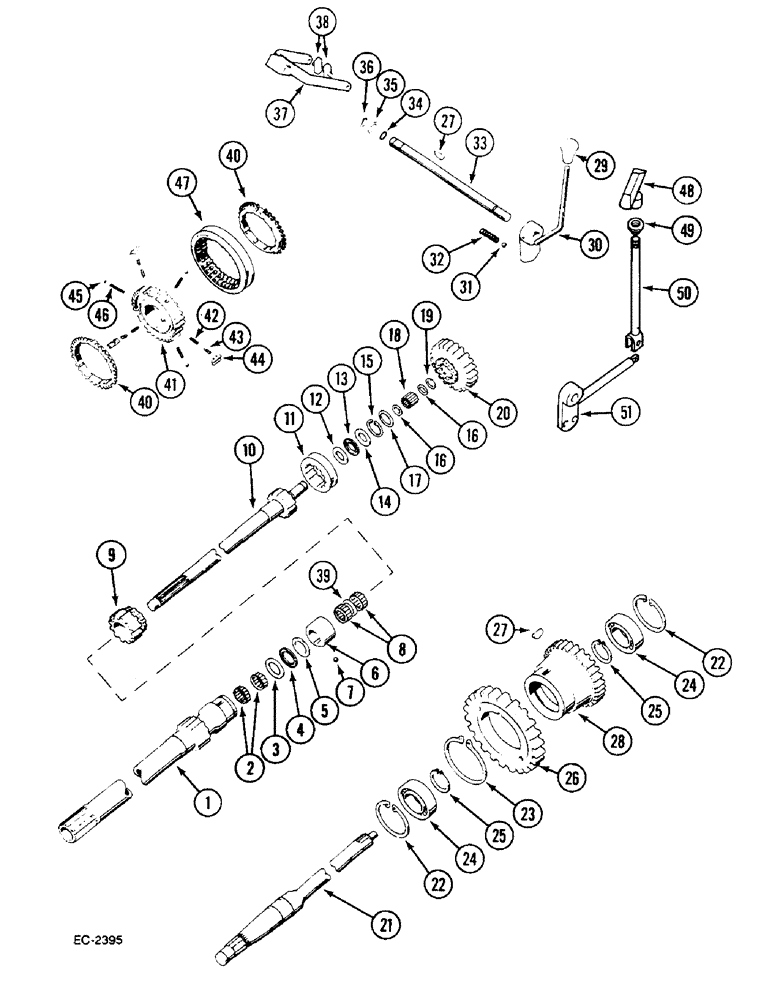 Схема запчастей Case IH 733 - (6-354) - SPEED REDUCER (06) - POWER TRAIN