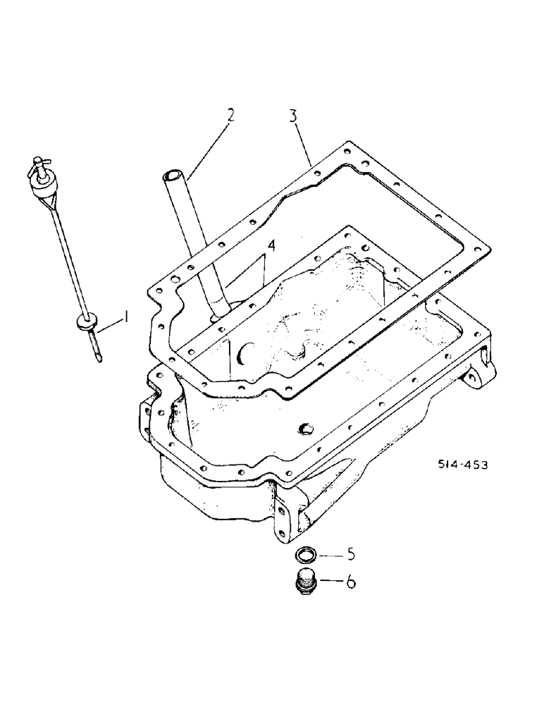 Схема запчастей Case IH 484 - (12-27) - POWER, CRANKCASE OIL PAN Power