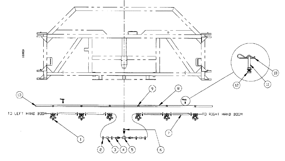 Схема запчастей Case IH SPX3150 - (209) - LIQUID PLUMBING - 60 3-BOOM SHUTOFF 20" NOZZLE SPACING, CENTER BOOM (78) - SPRAYING