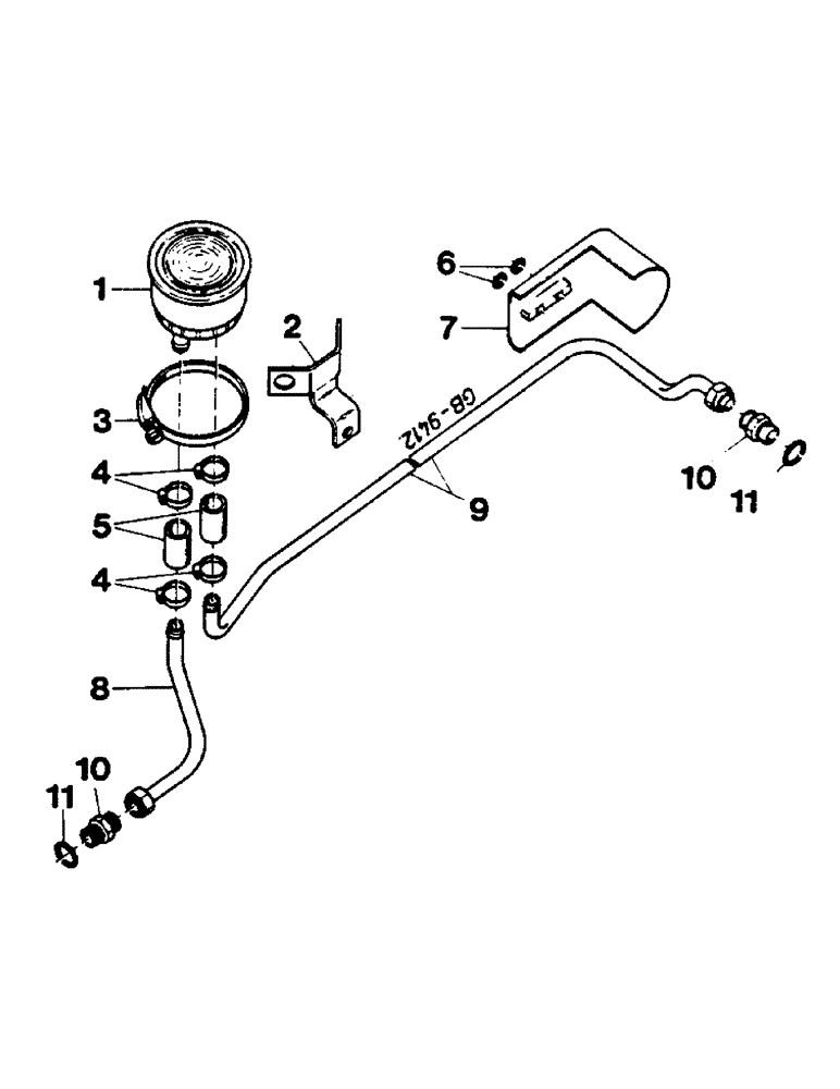 Схема запчастей Case IH 644 - (2F018) - COMPENSATING RSRVR FOR STEERING CYL, 644 (014222-)C, 744 (013699-)C, 844 (006276-)C, 844S (016725-)C (07) - HYDRAULICS