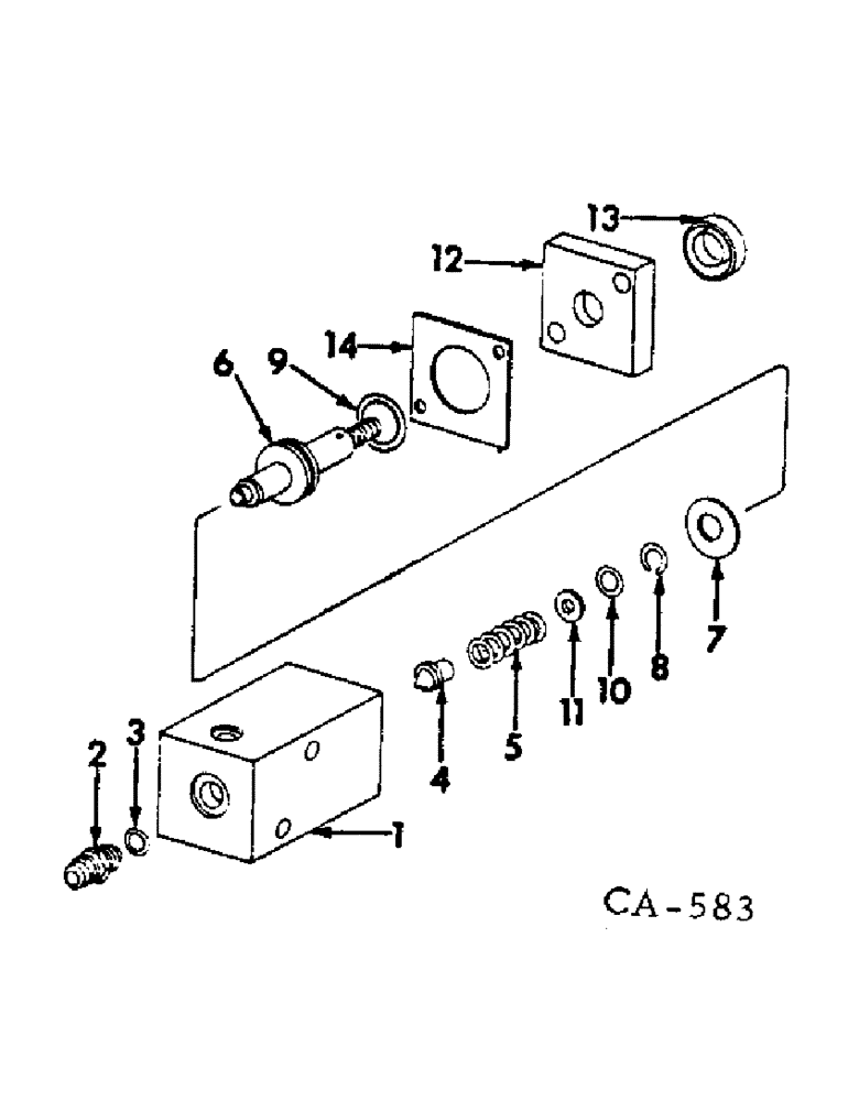 Схема запчастей Case IH 3488 - (07-14) - DRIVE TRAIN, FOOT-N-INCH VALVE (04) - Drive Train