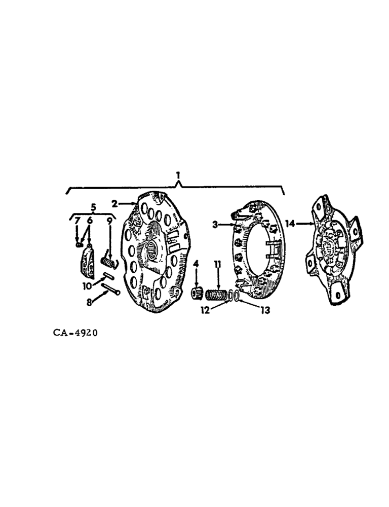 Схема запчастей Case IH 986 - (07-02) - DRIVE TRAIN, CLUTCH, 786, 886 AND 986 TRACTORS (04) - Drive Train