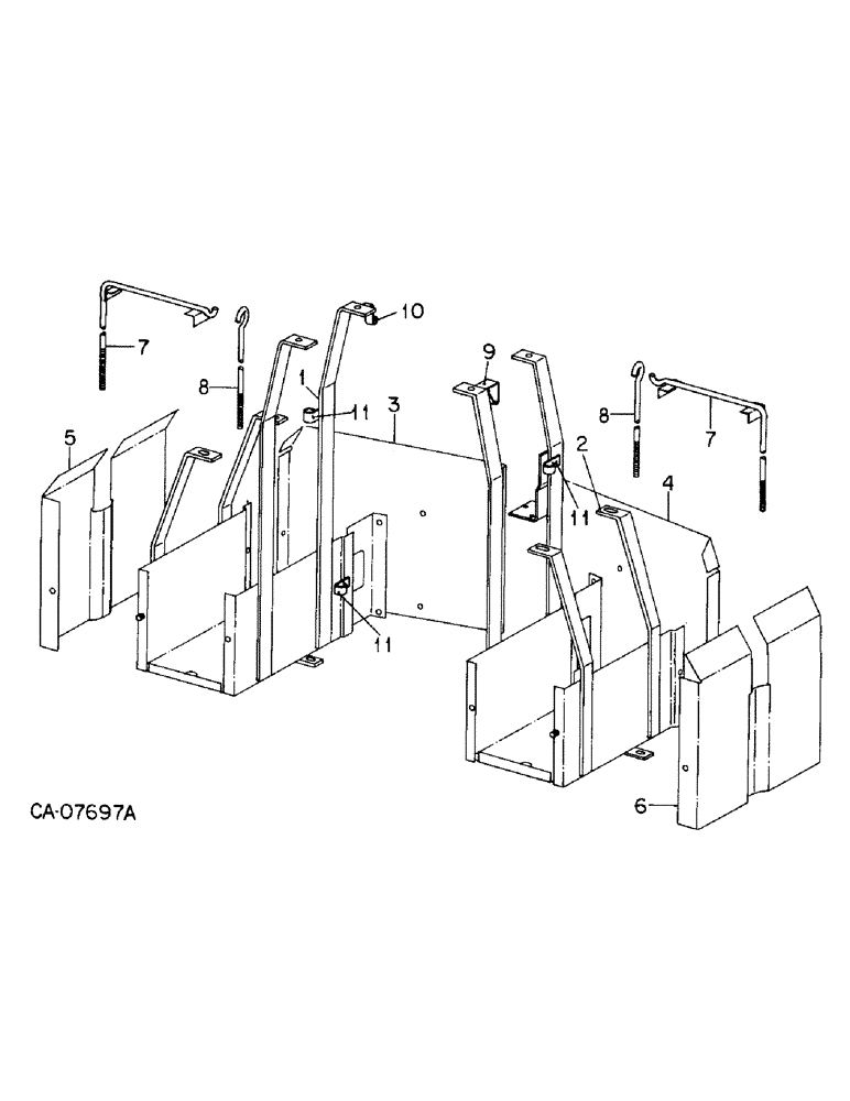 Схема запчастей Case IH 3688HC - (08-01) - ELECTRICAL, BATTERY BOX (06) - ELECTRICAL