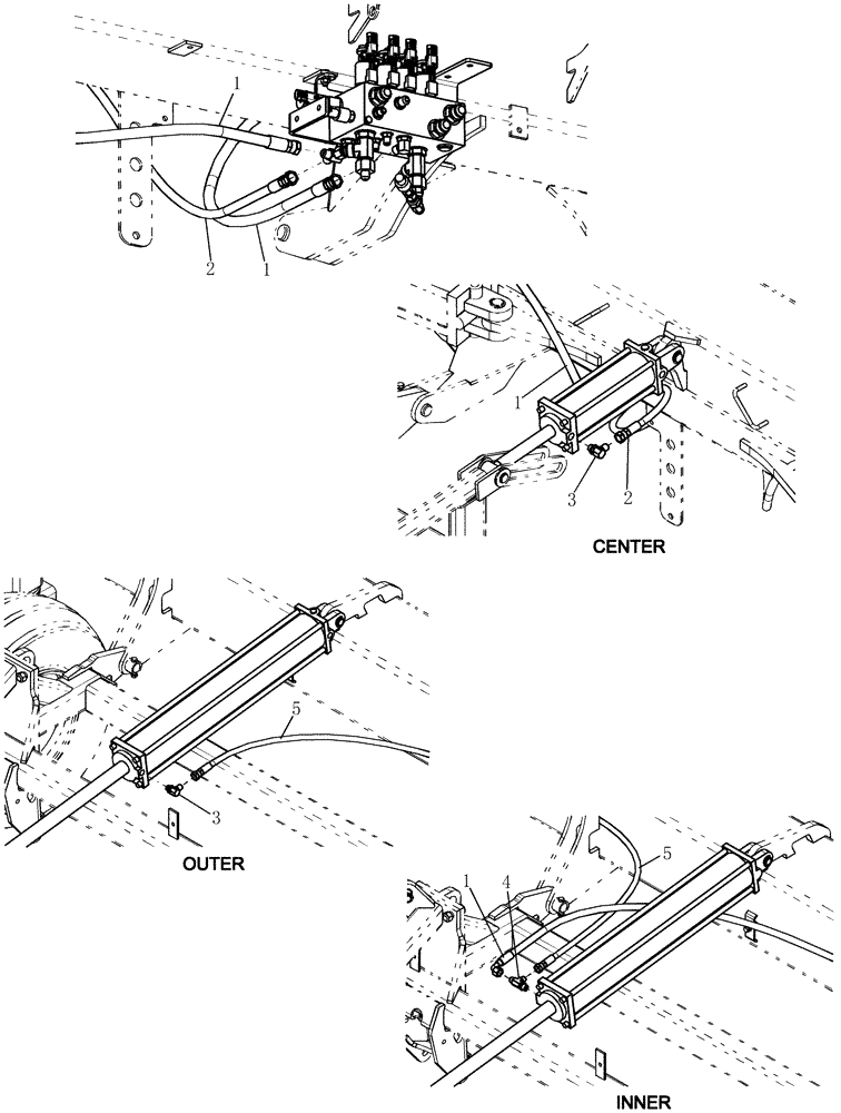 Схема запчастей Case IH 800 - (35.900.60) - HYDRAULICS - WING BOOM LIFT (35) - HYDRAULIC SYSTEMS