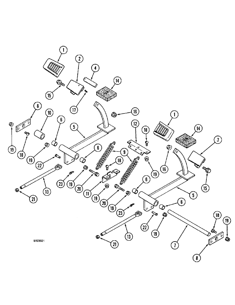 Схема запчастей Case IH 1666 - (7-02) - MASTER BRAKE, CONTROLS (5.1) - BRAKES