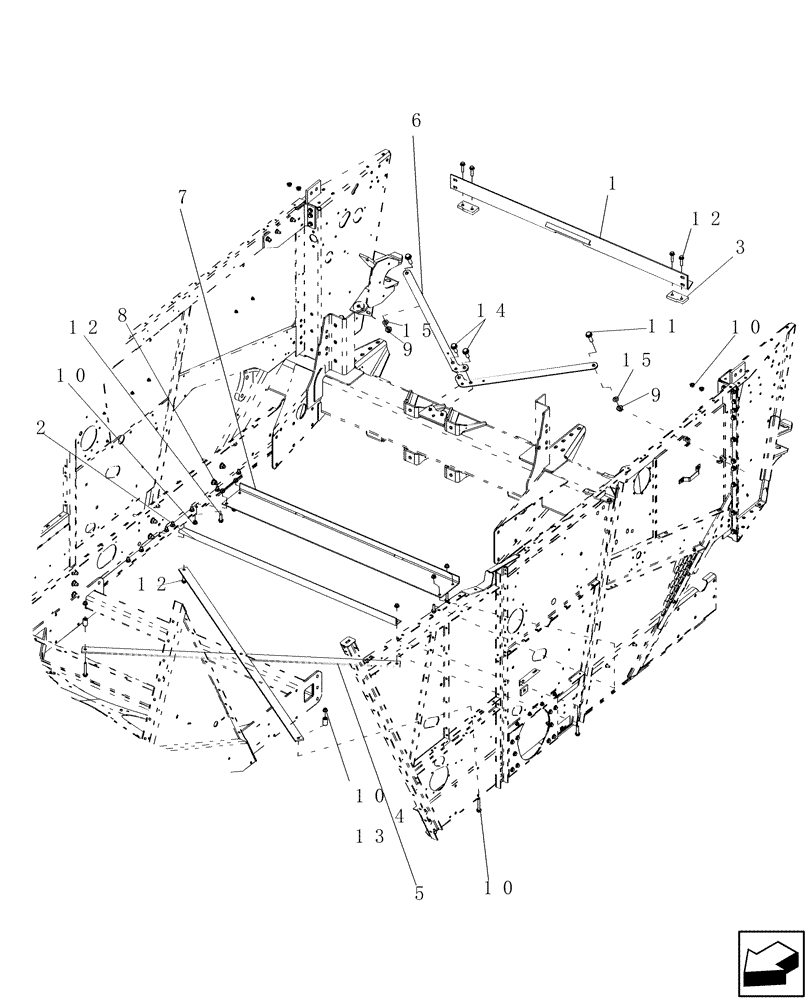 Схема запчастей Case IH 7130 - (88.220.04) - CROSS SUPPORTS, SEPARATOR (88) - ACCESSORIES