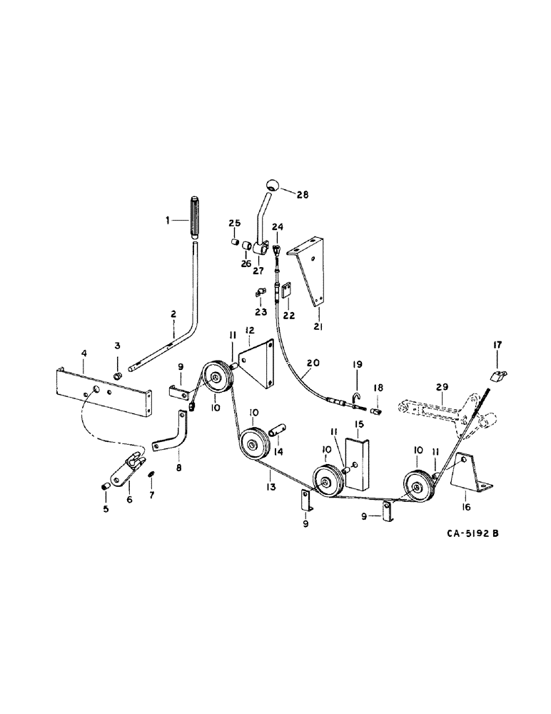 Схема запчастей Case IH 1470 - (26-12) - GRAIN TANK, GRAIN TANK UNLOADER CONTROL Grain Tank