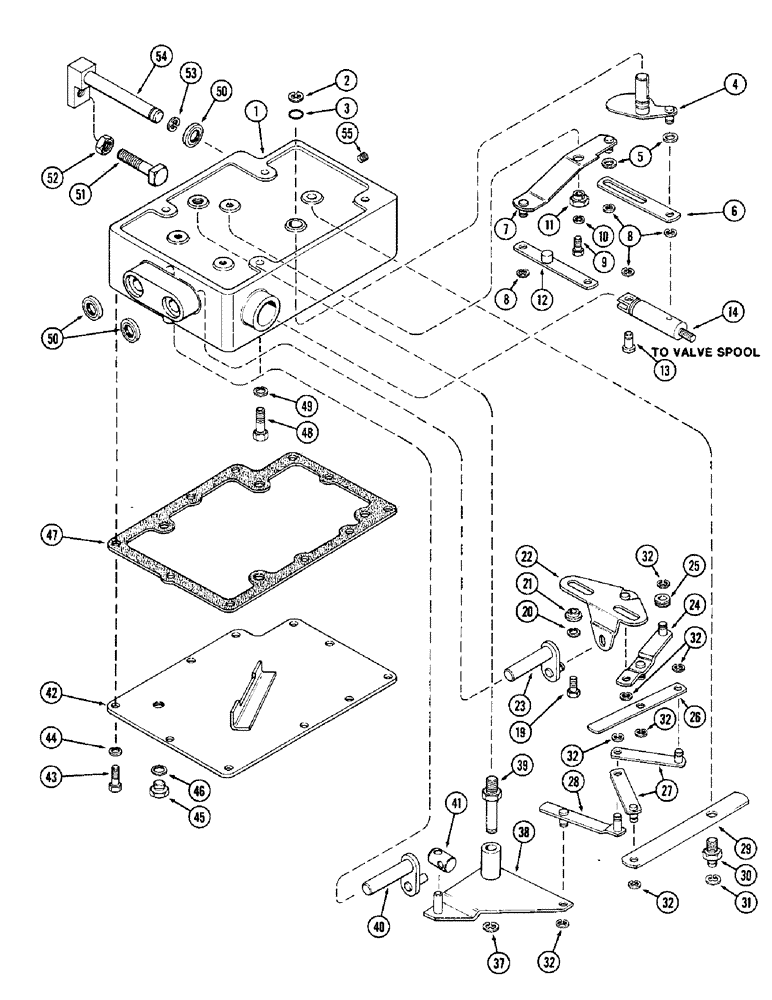 Схема запчастей Case IH 1370 - (352) - DRAFT CONTROL SENSING LINKAGE, FIRST USED TRANSMISSION SERIAL NUMBER 10056217 (09) - CHASSIS/ATTACHMENTS