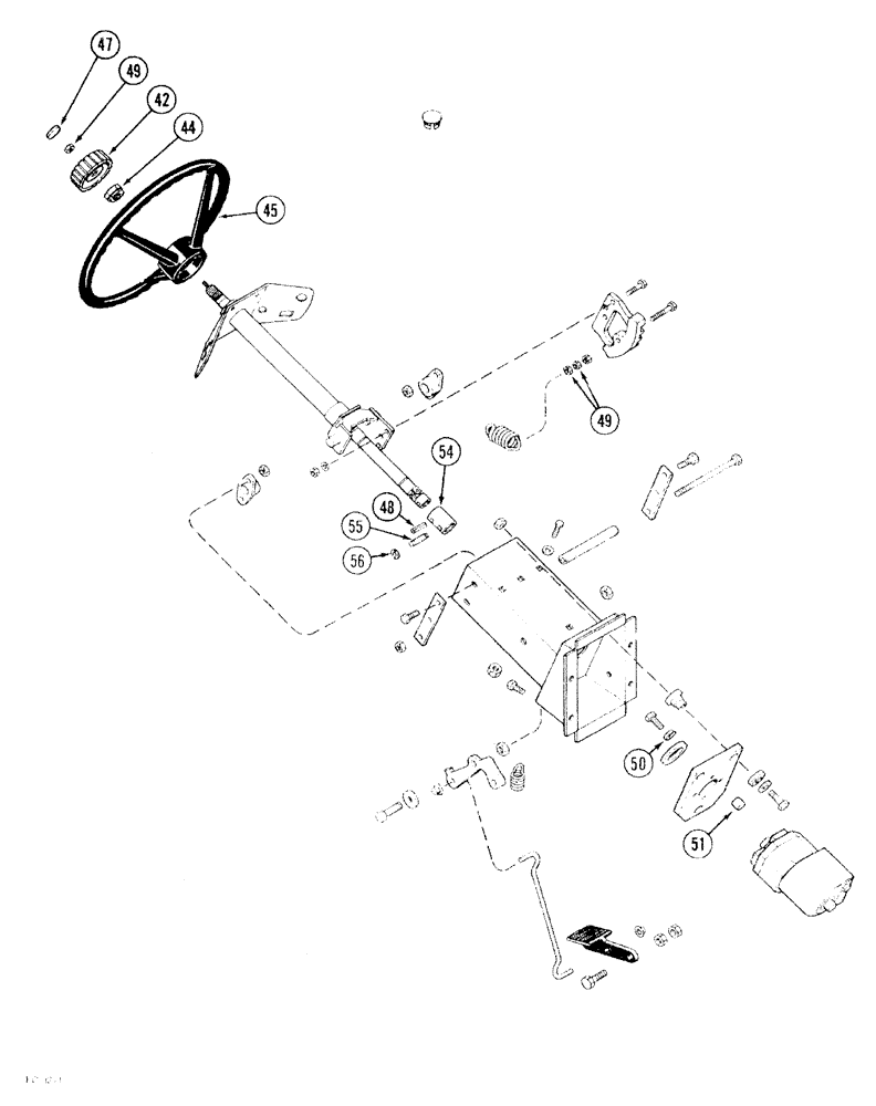 Схема запчастей Case IH 2096 - (5-004) - STEERING WHEEL AND COLUMN (CONTD) (05) - STEERING