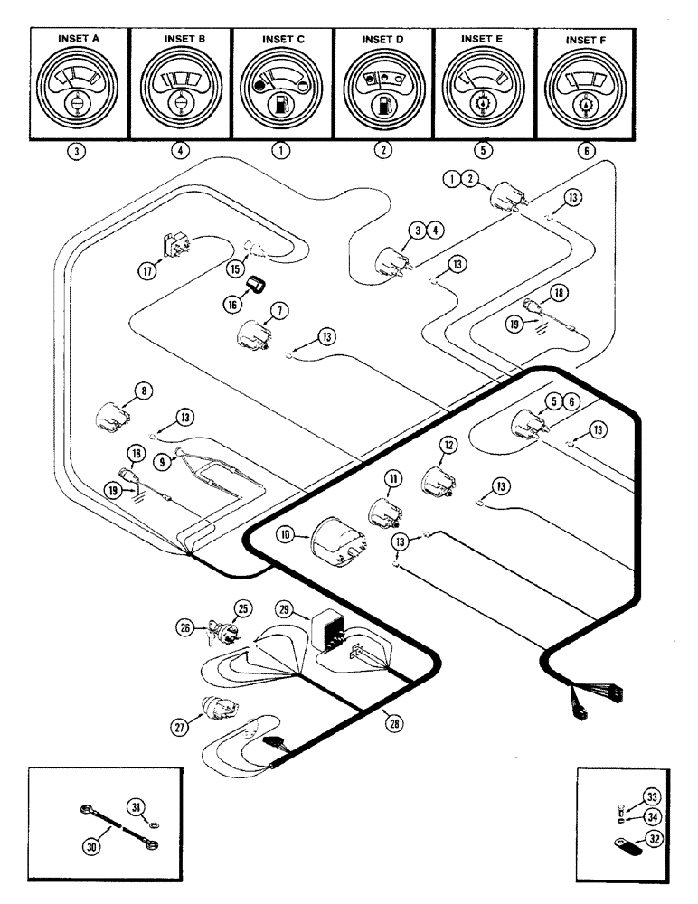 Схема запчастей Case IH 1370 - (072) - INSTRUMENTS AND WIRING, FIRST USED P.I.N. 8753831 (04) - ELECTRICAL SYSTEMS