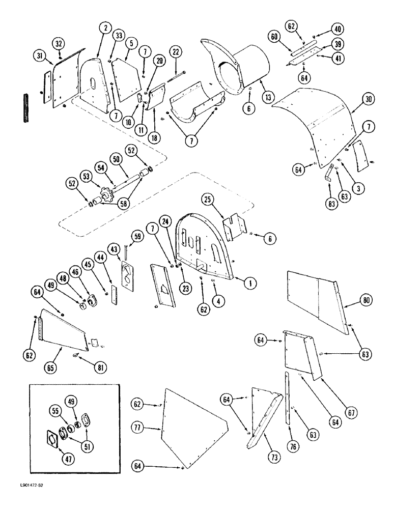 Схема запчастей Case IH 1670 - (9D-08) - HORIZONTAL GRAIN ELEVATOR HEAD (16) - GRAIN ELEVATORS & AUGERS