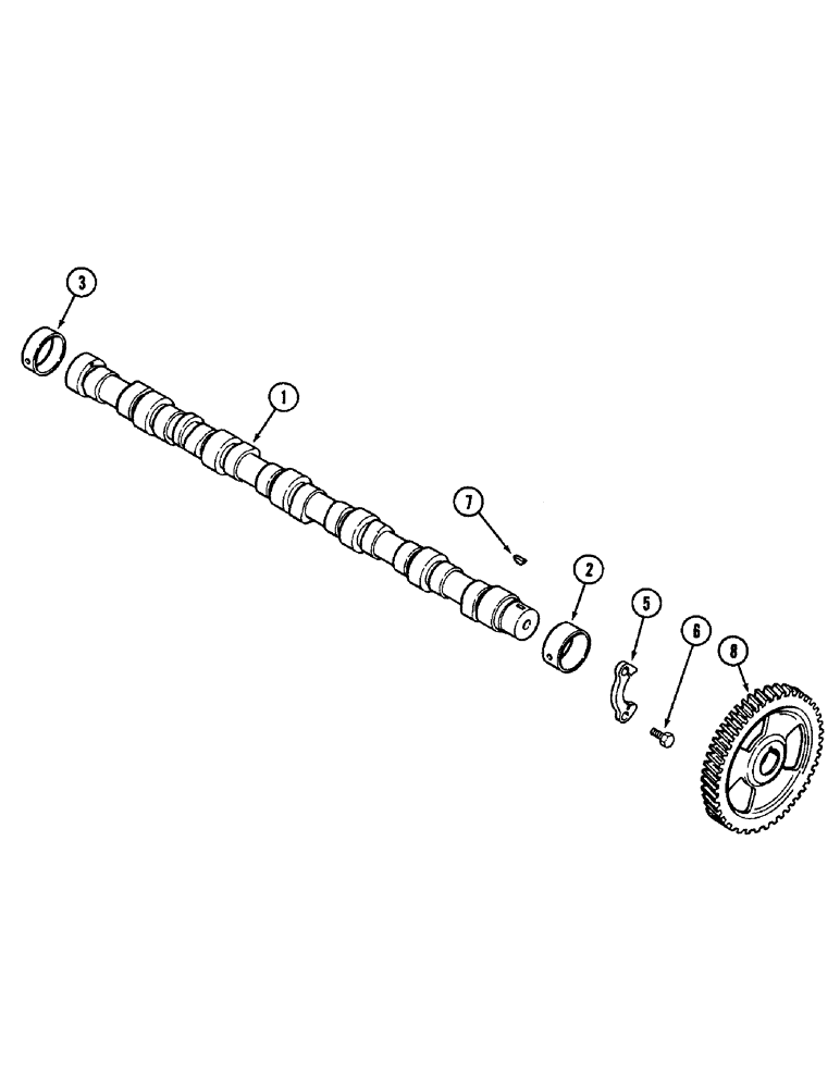 Схема запчастей Case IH 1896 - (2-26) - CAMSHAFT, 6T-590 DIESEL ENGINE (02) - ENGINE