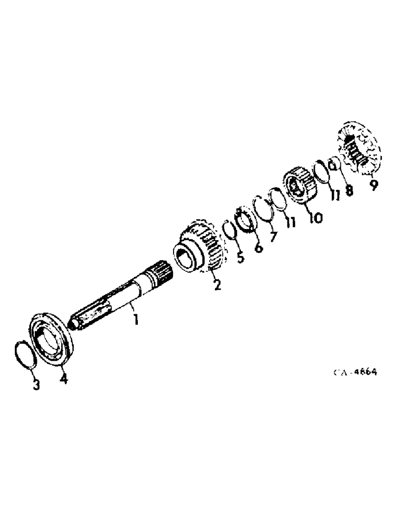 Схема запчастей Case IH 4786 - (07-04) - DRIVE TRAIN, DRIVE GEAR (04) - Drive Train