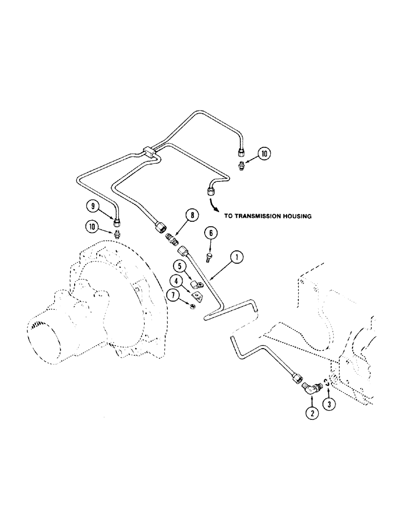 Схема запчастей Case IH 2394 - (6-070) - PLANETARY LUBRICATION TUBES (06) - POWER TRAIN