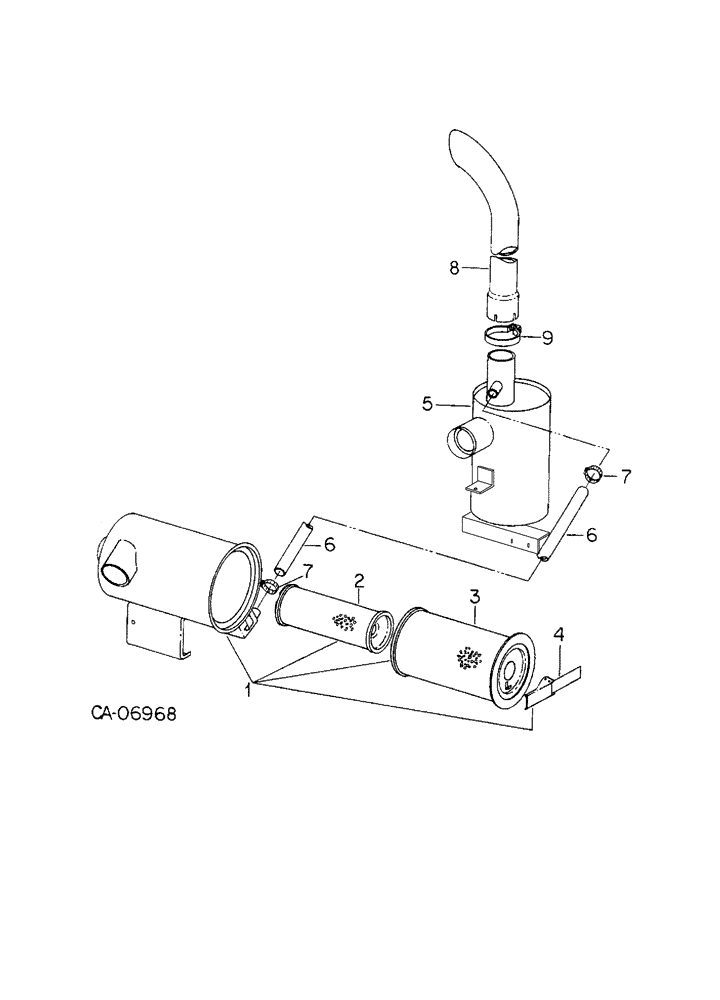 Схема запчастей Case IH 3788 - (12-02) - POWER, ASPIRATED AIR CLEANER ATTACHMENT Power