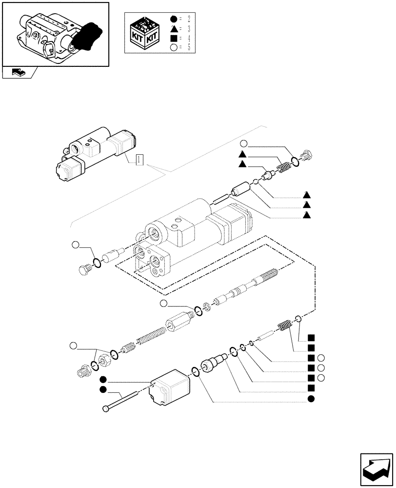 Схема запчастей Case IH FARMALL 65C - (1.82.7/02A) - HYDRAULIC VALVE - BREAKDOWN (07) - HYDRAULIC SYSTEM