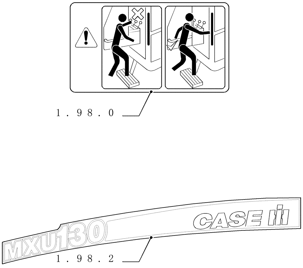 Схема запчастей Case IH MXU115 - (SEC. 13) - DECALS (00) - GENERAL