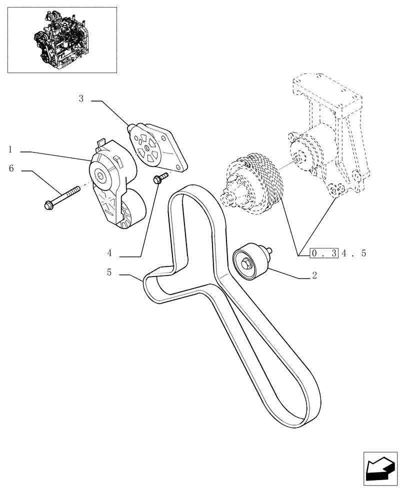 Схема запчастей Case IH MXU115 - (0.34.0) - WATER PUMP CONTROL (01) - ENGINE