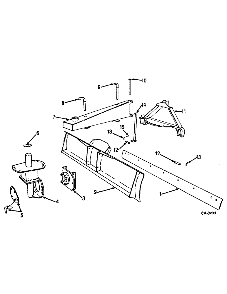 Схема запчастей Case IH 54 - (L-6) - REAR MOUNTED GRADER BLADE, MEDIUM DUTY, MODEL 53, HEAVY DUTY, MODEL 54 