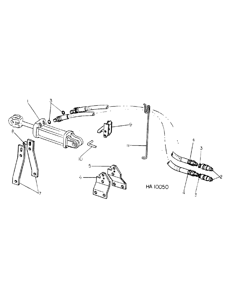 Схема запчастей Case IH 45 - (C-14) - HYDRAULIC MOUNTING PARTS 