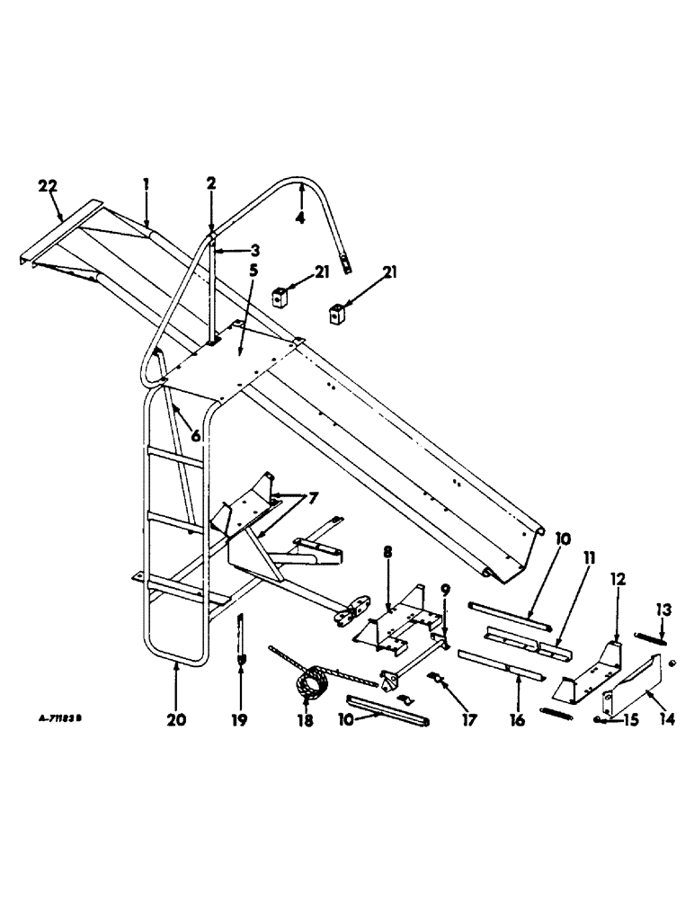 Схема запчастей Case IH 303 - (295) - BAG CHUTE (88) - ACCESSORIES