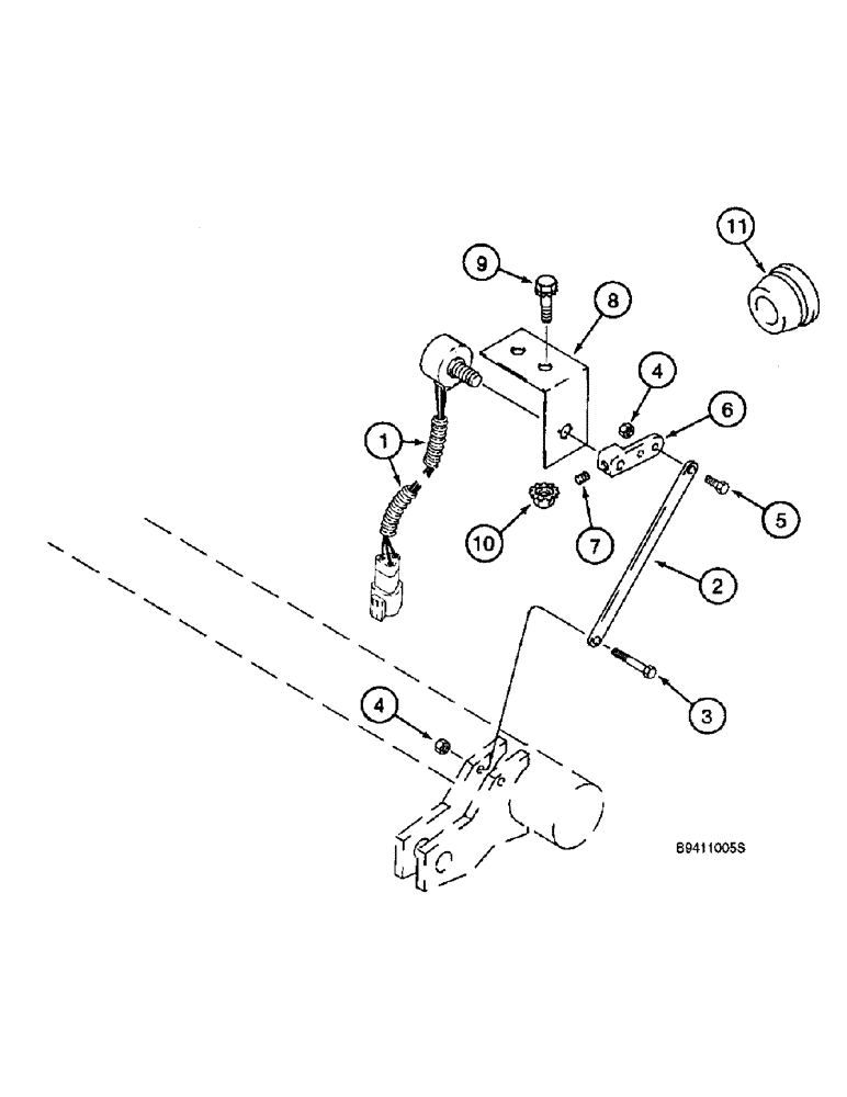 Схема запчастей Case IH 2166 - (4-04) - CONCAVE POSITION POTENTIOMETER MOUNTING (06) - ELECTRICAL