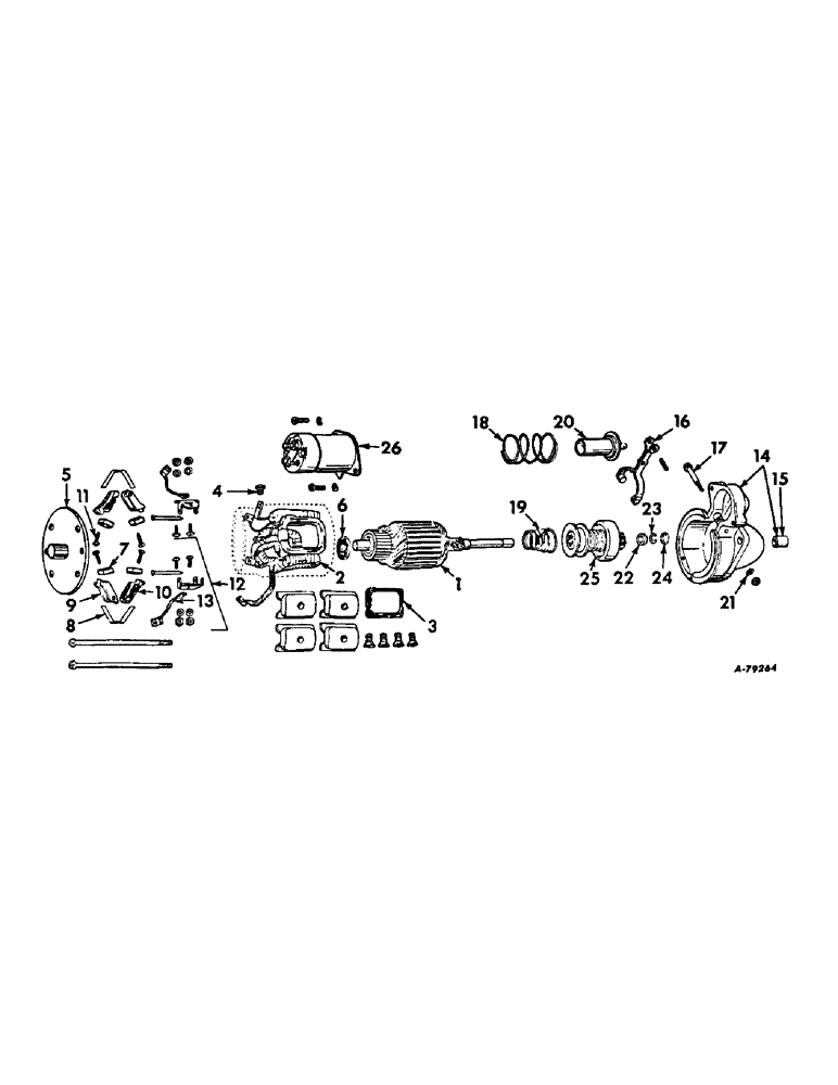 Схема запчастей Case IH 315 - (G-11) - ELECTRICAL SYSTEM, CRANKING MOTOR, DELCO REMY (06) - ELECTRICAL SYSTEMS