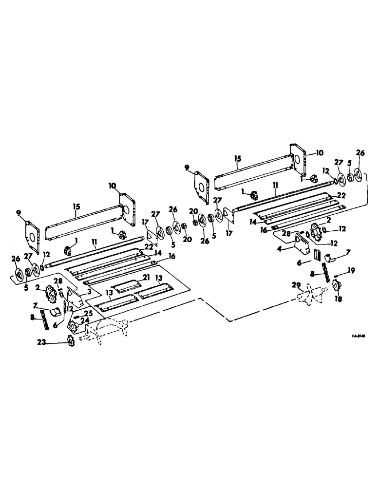 Схема запчастей Case IH 782 - (P-10) - BEATER AND BEATER DRIVE (58) - ATTACHMENTS/HEADERS