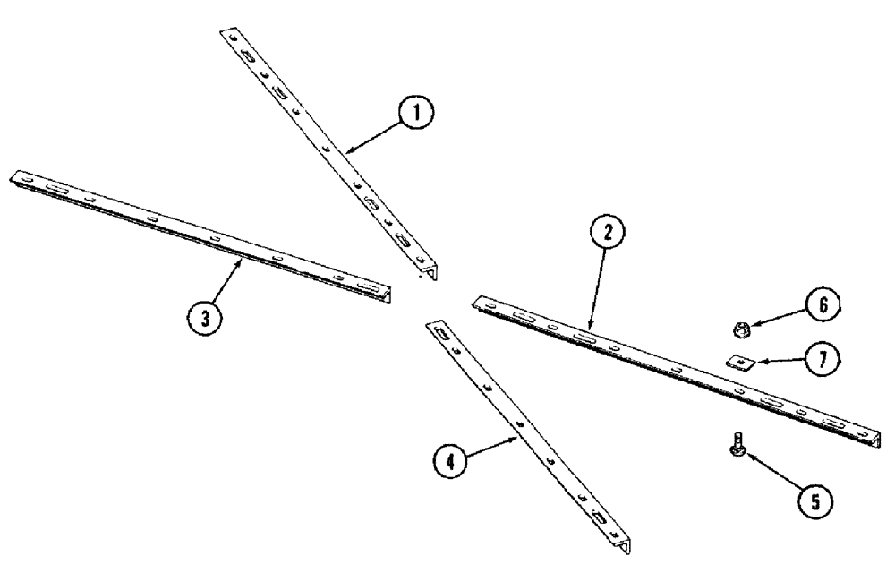 Схема запчастей Case IH 3950 - (9-17) - MAIN GANG SCRAPER SUPPORTS, 7-1/2 INCH CUSHION SPACING (09) - CHASSIS/ATTACHMENTS