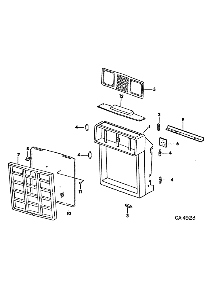 Схема запчастей Case IH 986 - (06-07) - COOLING, GRILLE AND SUPPORTS Cooling