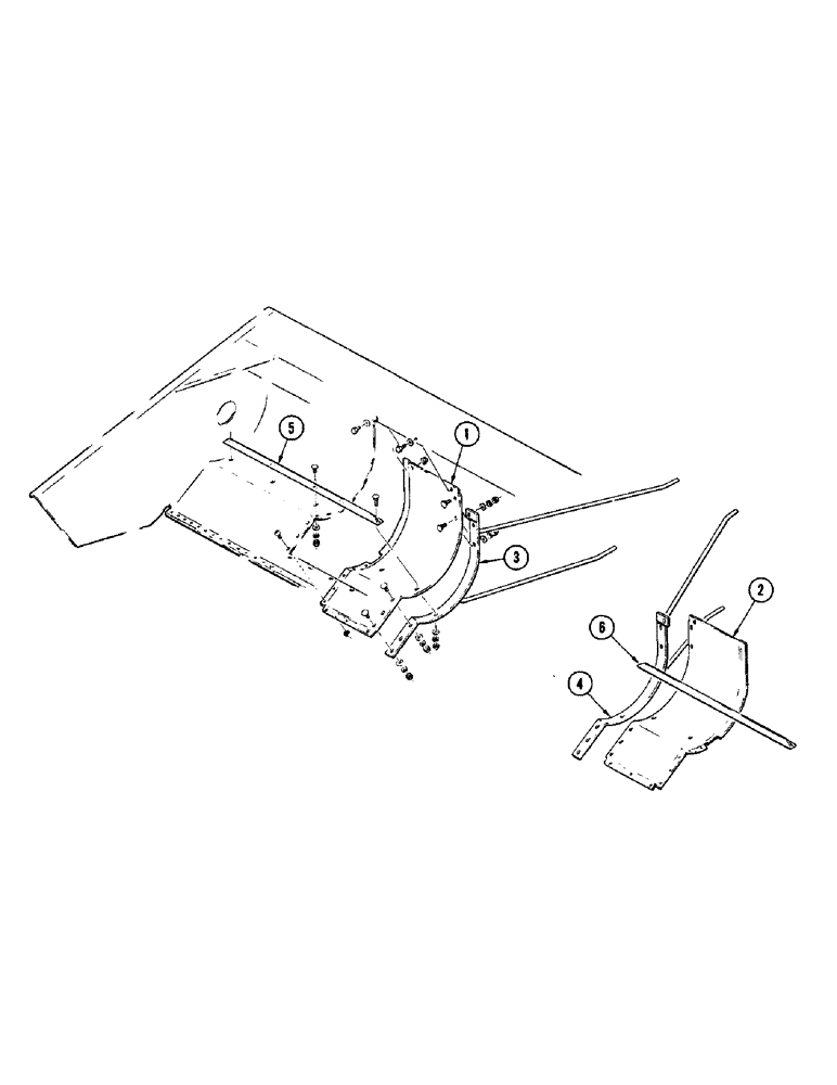 Схема запчастей Case IH 1255 - (128) - NARROW CENTER OPENING KIT (58) - ATTACHMENTS/HEADERS