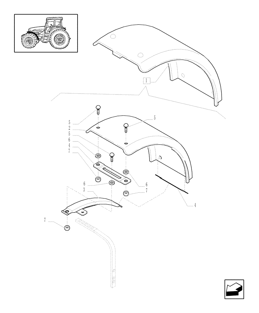 Схема запчастей Case IH JX1100U - (1.43.0/06[03]) - (VAR.486-487) DYNAMIC WIDE FRONT FENDERS (4WD) - SUPPORTS - ARMS (04) - FRONT AXLE & STEERING