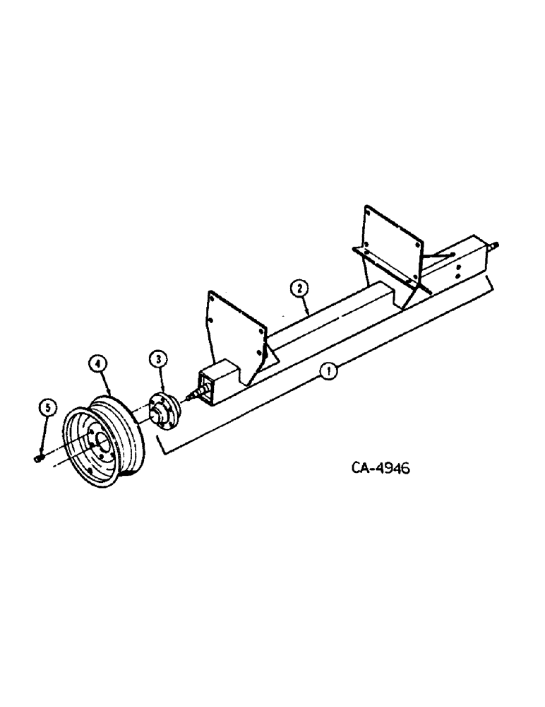 Схема запчастей Case IH 725 - (D-18) - AXLE ASSEMBLY, SERIAL NO. 0800001U000106 & BELOW 