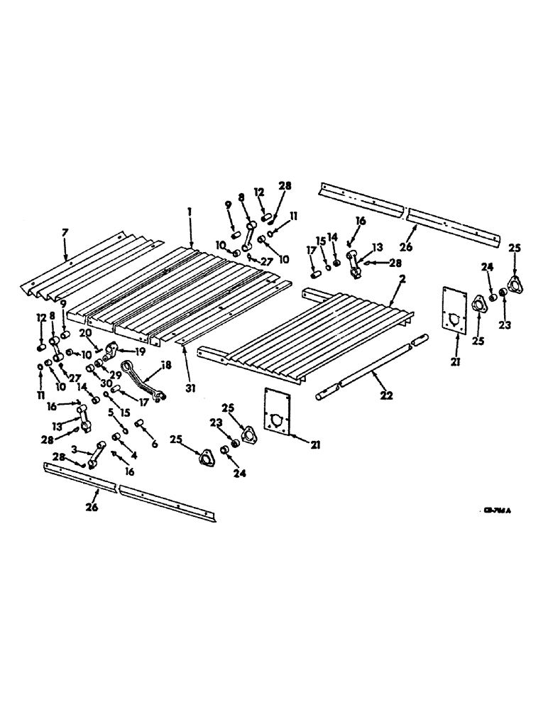 Схема запчастей Case IH 914 - (22-5) - STRAW RACK, STRAW RACK RETURN PAN Straw Walkers