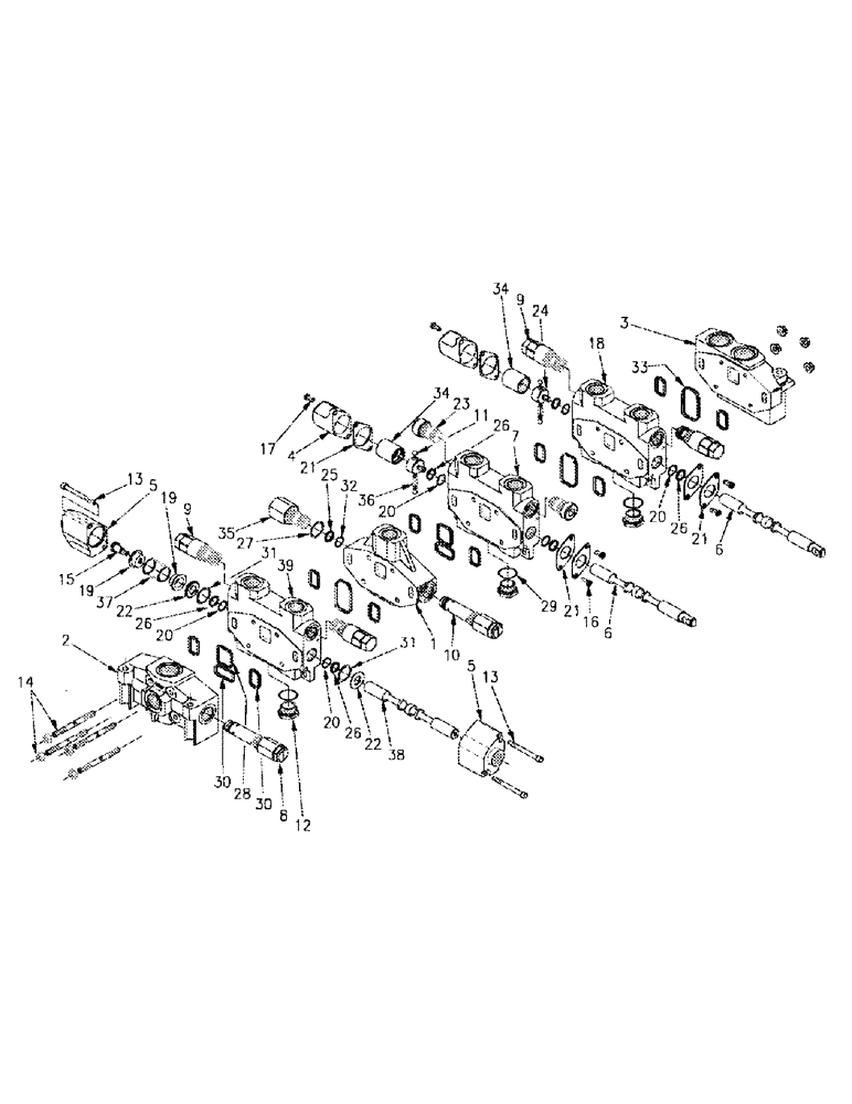 Схема запчастей Case IH 7700 - (B05-02) - HYDRAULIC VALVE, VG20 Hydraulic Components & Circuits