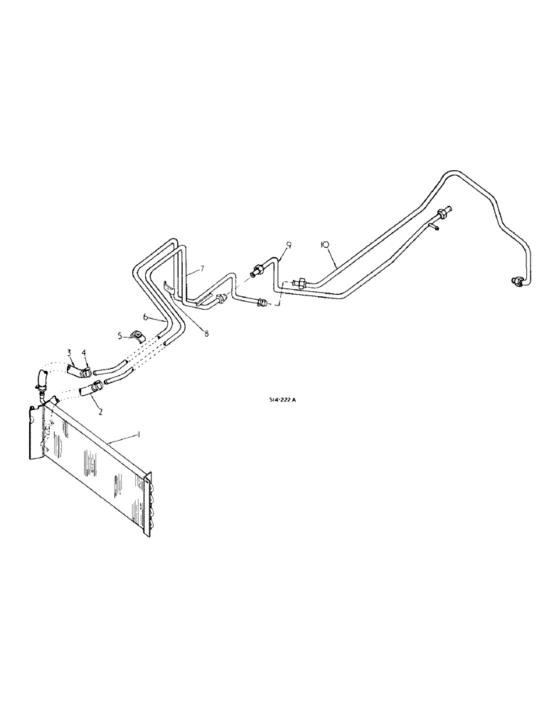 Схема запчастей Case IH 484 - (06-01) - COOLING, OIL COOLER Cooling