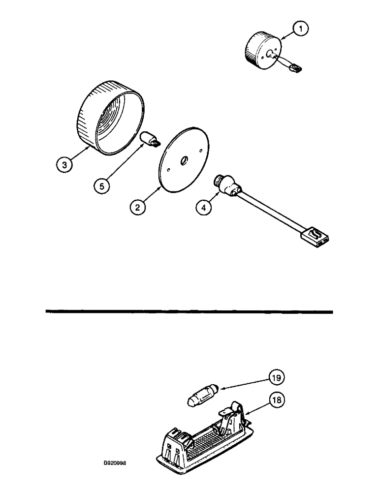 Схема запчастей Case IH 2055 - (4-46) - LAMP ASSEMBLIES (06) - ELECTRICAL SYSTEMS