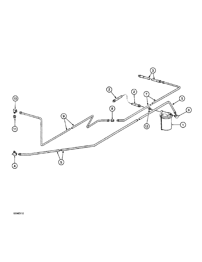 Схема запчастей Case IH 1400 - (3-06) - FUEL LINES AND FILTER SYSTEM (02) - FUEL SYSTEM