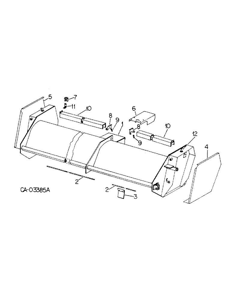 Схема запчастей Case IH 60 - (D-03) - SHREDDER HOUSING AND CONNECTIONS 