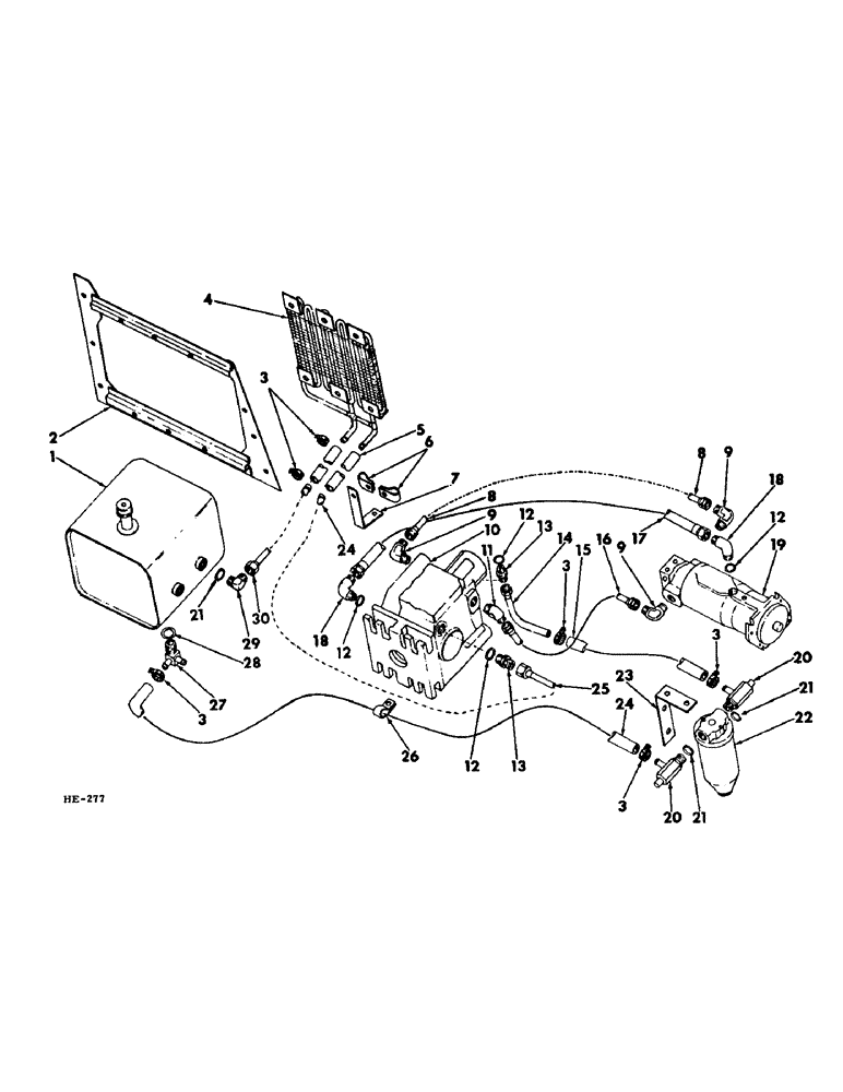 Схема запчастей Case IH 375 - (F-24) - HYDRAULIC SYSTEM, HYDROSTATIC HYDRAULIC DRIVE CIRCUIT (07) - HYDRAULIC SYSTEM