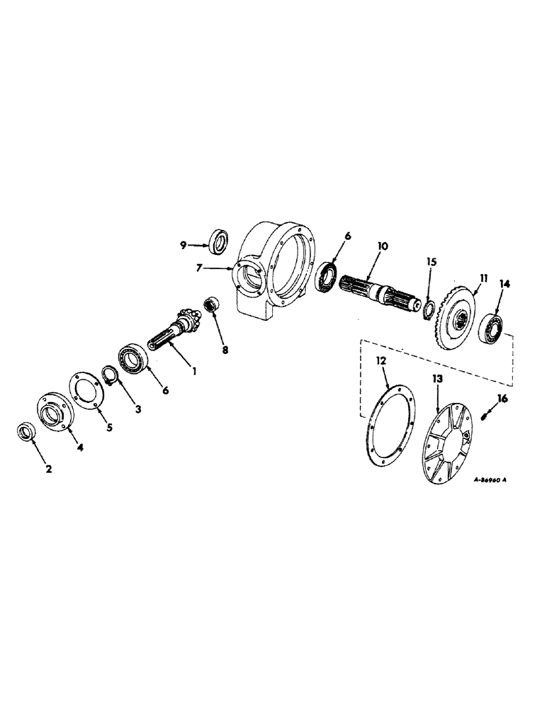 Схема запчастей Case IH 70 - (H-7) - GEAR BOX 