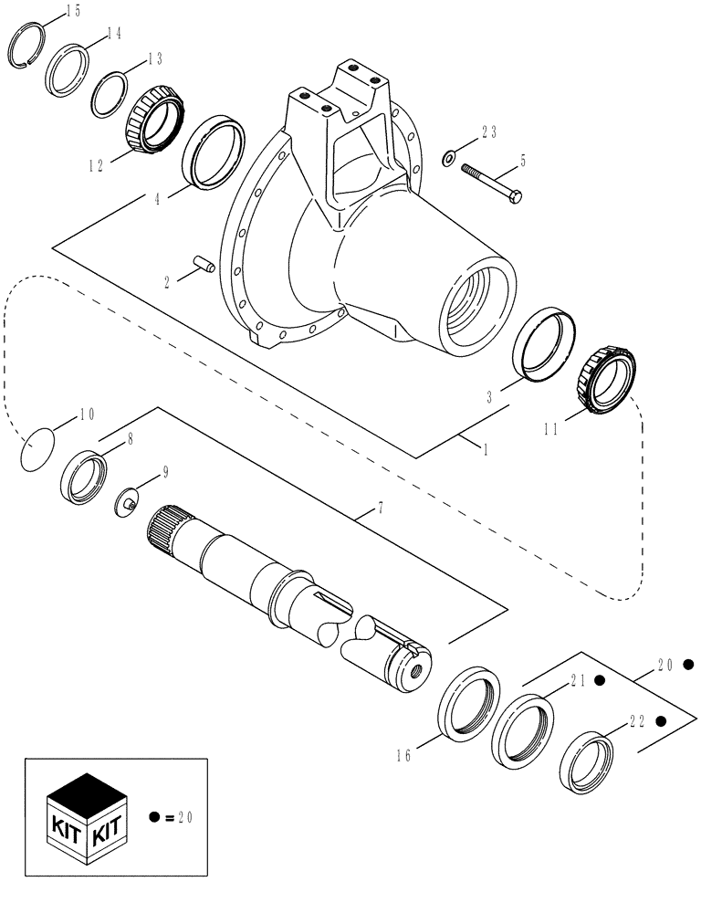 Схема запчастей Case IH MX245 - (06-34) - REAR AXLE - 4 X 120 INCH (06) - POWER TRAIN