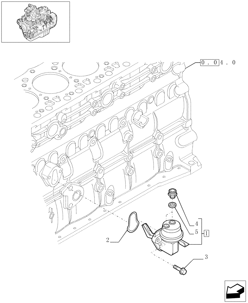 Схема запчастей Case IH F4GE9684C J600 - (0.20.1[01]) - FUEL PUMP (2830121) 