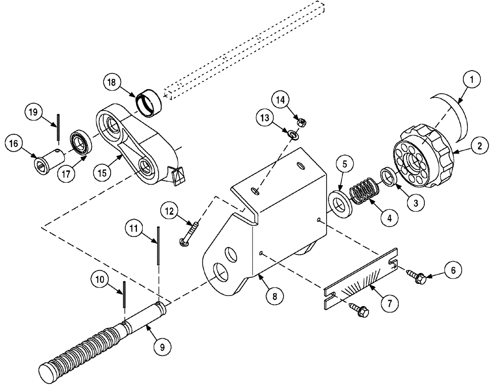 Схема запчастей Case IH 5500 - (9-16) - SEED RATE ADJUSTER (ASN CKB0030001) (09) - CHASSIS