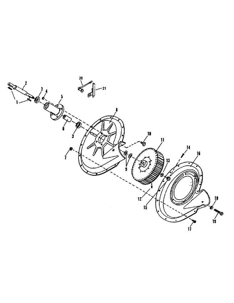 Схема запчастей Case IH 3503 - (E62) - BLOWER PARTS-DIESEL 