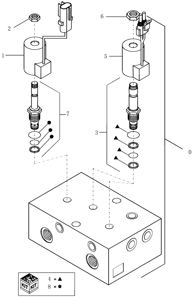 Схема запчастей Case IH 1200 - (A.10.A[61]) - VALVE ASSEMBLY 302403A3 MOUNTED STACKER (ASN CBJ025392) A - Distribution Systems