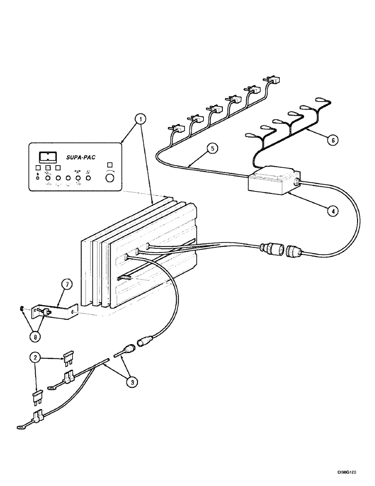 Схема запчастей Case IH 8630 - (2-54) - ELECTRICAL COMPONENTS, 8630, 8640, 8650, ELECTRONIC CONTROL 