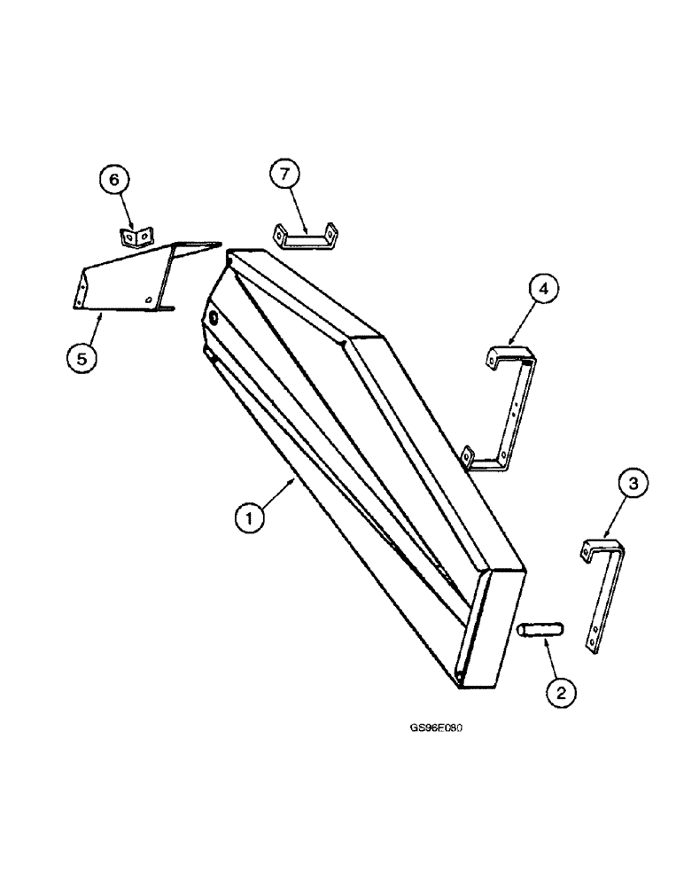 Схема запчастей Case IH INTERNATIONAL - (4-26) - REEL DRIVE SHIELD (13) - REEL