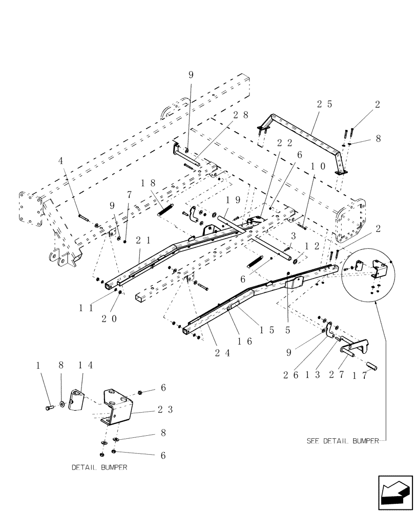 Схема запчастей Case IH ADX2180 - (L.10.F[21]) - CENTER MANIFOLD LIFT TBH (PART 1 OF 2) L - Field Processing